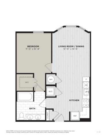 A1K floor plan